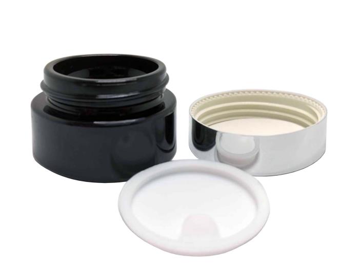 I50 ml, 30 ml, 15 ml mass-colored black glass Jars, PCR caps
